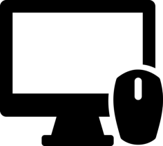 Computer Monitor And Mouse Svg Vector Tracing Design, Free Vectors File